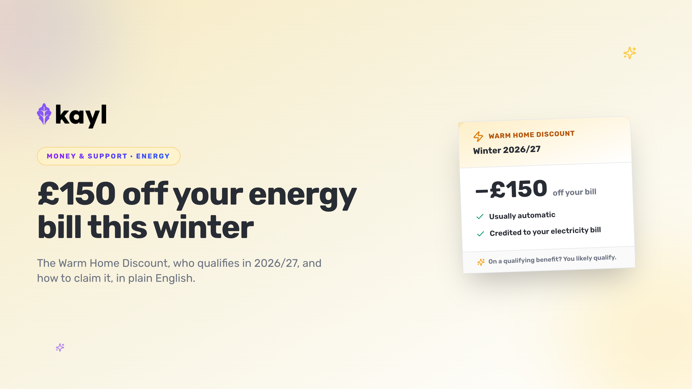 The Warm Home Discount 2026/27: £150 Off Your Energy Bill (UK Guide)
